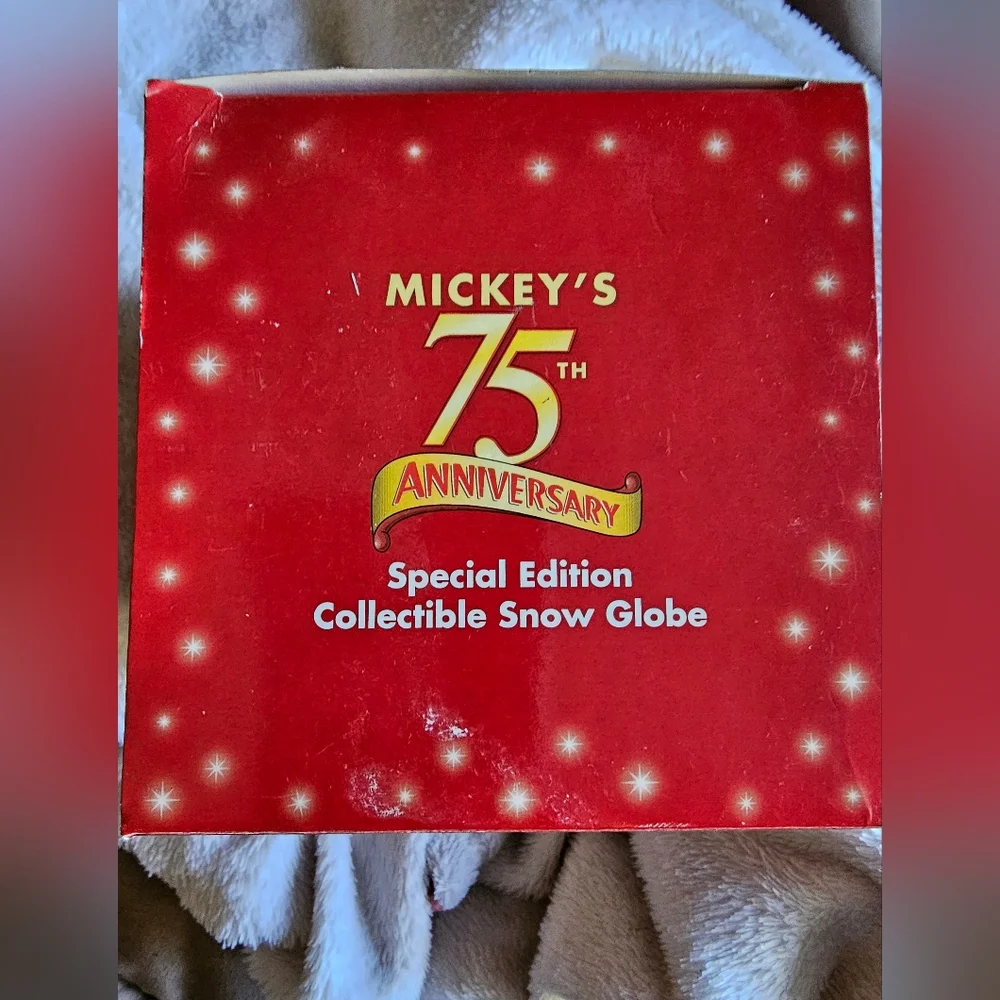 Disney 75th Anniversary Mickey Mouse Snow Globe